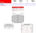 [FCP116R] FCP116R - Plaquettes Ferodo DS3000