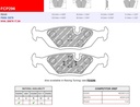 [FCP296R] FCP296R - Ferodo brake pads DS3000