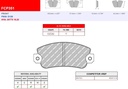 [FCP351R] FCP351R - Ferodo brake pads DS3000