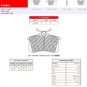 [FCP541H] FCP541R - DS3000 Ferodo brake pads