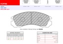 [FCP765W] FCP765W - Ferodo brake pads DS1.11
