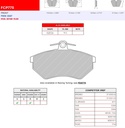 [FCP775R] FCP775R - Ferodo brake pads DS3000