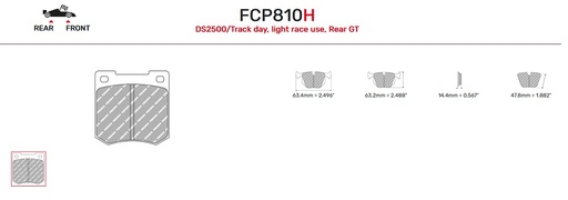 [FCP810R] FCP810R - Ferodo remblokken DS3000