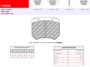 [FCP825W] FCP825W - Ferodo brake pads DS1.11