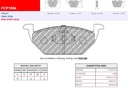 [FCP1094R] FCP1094R - Ferodo brake pads DS3000