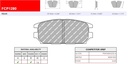 [FCP1280R] FCP1280R - Ferodo brake pads DS3000