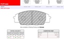 [FCP1444R] FCP1444R - Ferodo brake pads DS3000