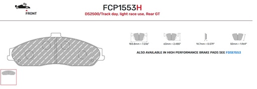 [FCP1553W] FCP1553W - Ferodo remblokken DS1.11