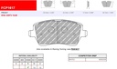 [FCP1617R] FCP1617R - Ferodo brake pads DS3000
