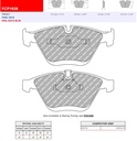 [FCP1628R] FCP1628R - Ferodo brake pads DS3000