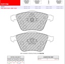 [FCP1706W] FCP1706W - Ferodo brake pads DS1.11