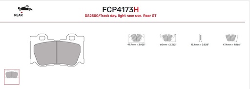 [FCP4173H] FCP4173H - Ferodo remblokken DS2500