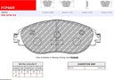 [FCP4425H] FCP4425H - Ferodo brake pads DS2500