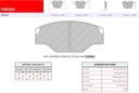 [FRP201W] FRP201W - Pastillas de freno Ferodo DS1.11