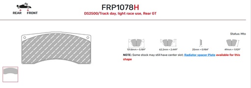 [FRP1078ZB] FRP1078ZB - Plaquettes Ferodo DSUNO