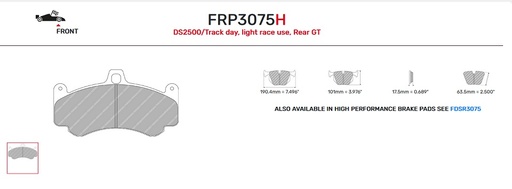 [FRP3075ZB] FRP3075ZB - Ferodo brake pads DSUNO