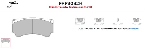 [FRP3082H] FRP3082H - Pastillas de freno Ferodo DS2500