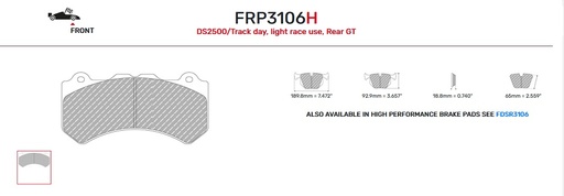 [FRP3106Z] FRP3106Z - Ferodo remblokken DSUNO