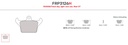 [FRP3126H] FRP3126H - Ferodo brake pads DS2500