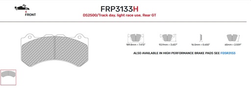 [FRP3133H] FRP3133H - Pastillas de freno Ferodo DS2500