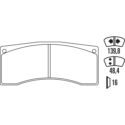[FRP3140R] FRP3140R - Ferodo brake pads DS3000