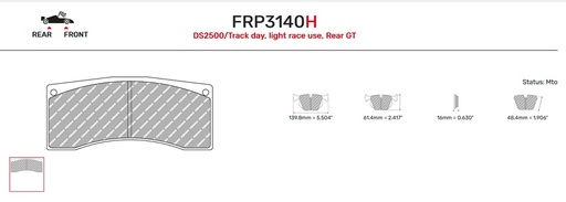 [FRP3140Z] FRP3140Z - Ferodo remblokken DSUNO