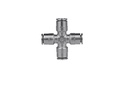 [952-408-007] 8mm 4 Way Equal Cross Connector