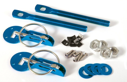 [ATTACHECAPOTBLEU] Aluminium Bonnet Pin (BLUE)