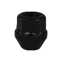 [CM0750040040] Écrou de roue ouvert M12x1.5, L : 25 mm, noir, zinc