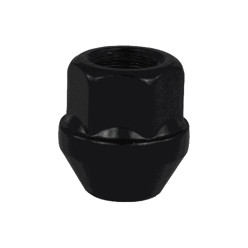 [CM0750040040] Écrou de roue ouvert M12x1.5, L : 25 mm, noir, zinc