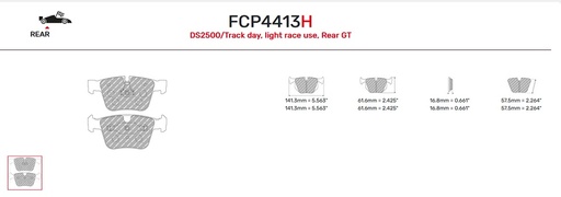 [FCP4413H] FCP4413H - Ferodo remblokken DS2500