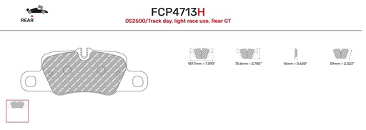 [FCP4713H] FCP4713H - Pastillas de freno Ferodo DS2500