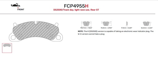 [FCP4955W] FCP4955W - Ferodo remblokken DS1.11