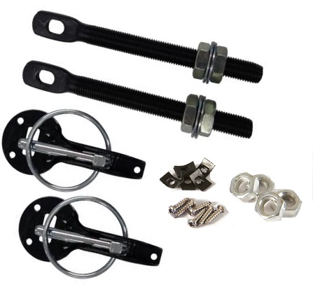 [ATTACHECAPOTNOIR] Aluminium Bonnet Pin (BLACK)