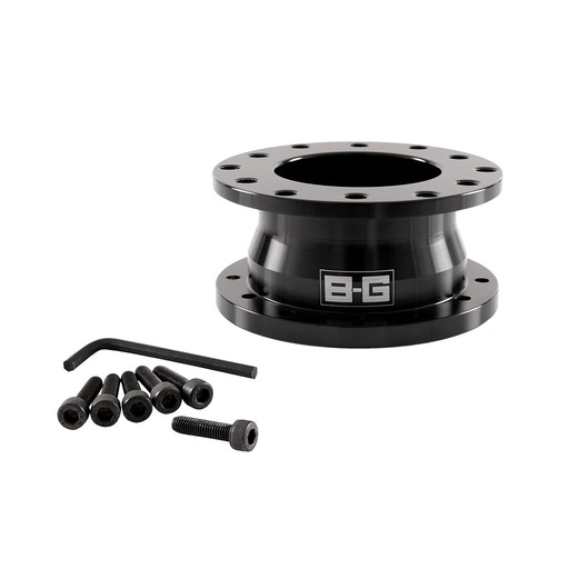 [BG 4917] Entretoise de volant 40mm 6x70 / 6x74 PCD (avec vis) - ALUMINIUM - NOIR