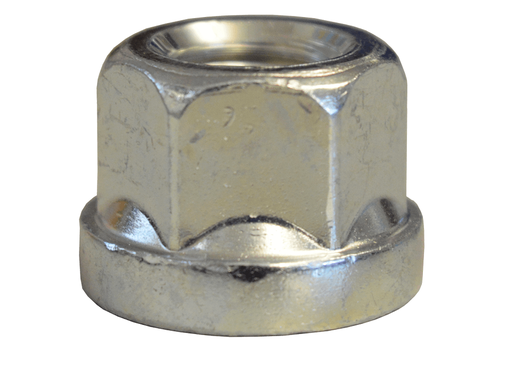 [CM0751230010] Lug nut with flat seat M12x1.5, L : 17 mm - White zinc nickel plating