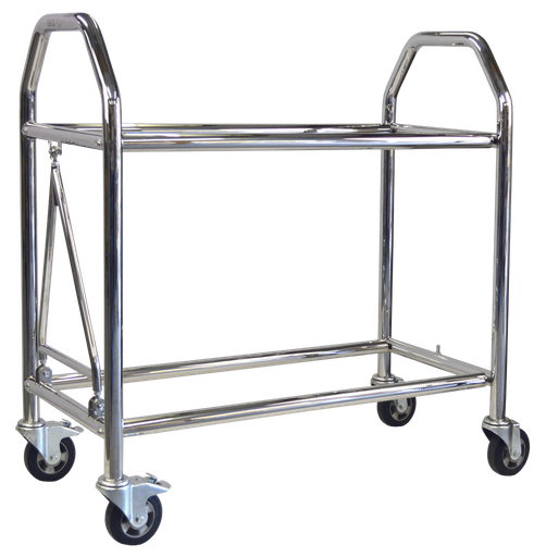 [BGR104SL] WHEEL & TYRE TROLLEY 1500mm LENGTH - LOW LEVEL - STAINLESS STEEL