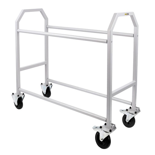 [BGR124P] WHEEL & TYRE TROLLEY 1600mm - POWDER COATED - ALUMINIUM WHEELS