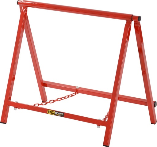 [BGR126RED] LARGE 18" RED CHASSIS STANDS (PAIR) - POWDER COATED