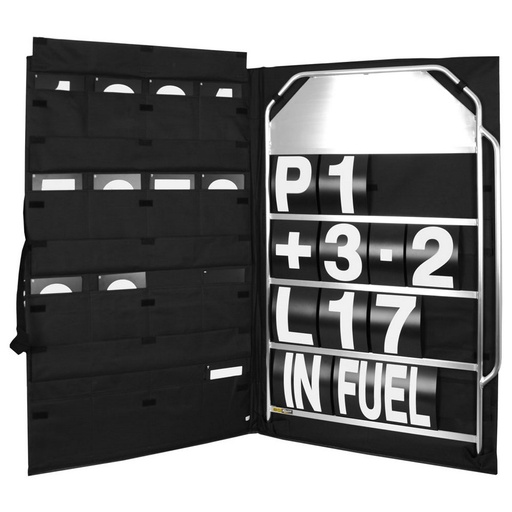 [BGR250] LARGE SILVER PIT BOARD KIT - WHITE NUMBERS & BAG