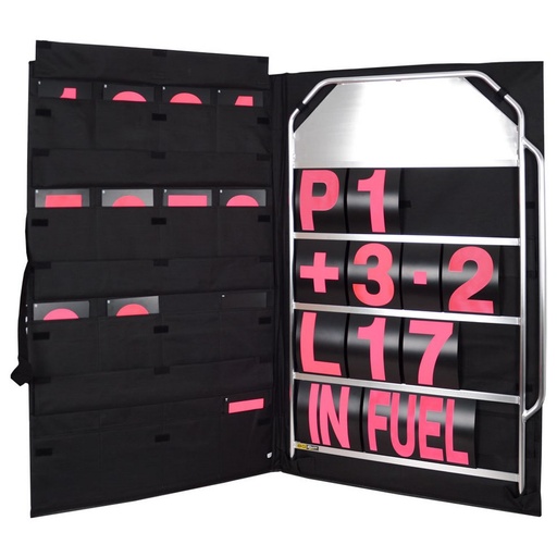 [BGR250P] LARGE SILVER PIT BOARD KIT- PINK NUMBERS & BAG