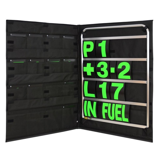 [BGR260G] STANDARD PIT BOARD KIT- GREEN NUMBERS & BAG