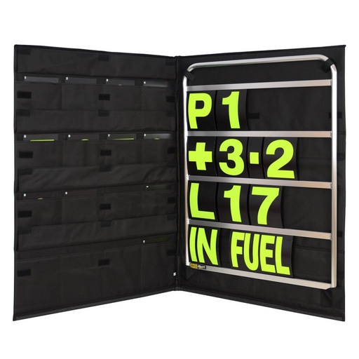 [BGR260Y] STANDARD PIT BOARD KIT- YELLOW NUMBERS & BAG