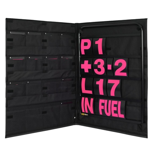 [BGR260BLA-P] STANDARD BLACK PIT BOARD KIT- PINK NUMBERS & BAG