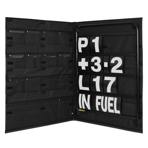 [BGR260BLA-W] STANDARD BLACK PIT BOARD KIT- WHITE NUMBERS & BAG