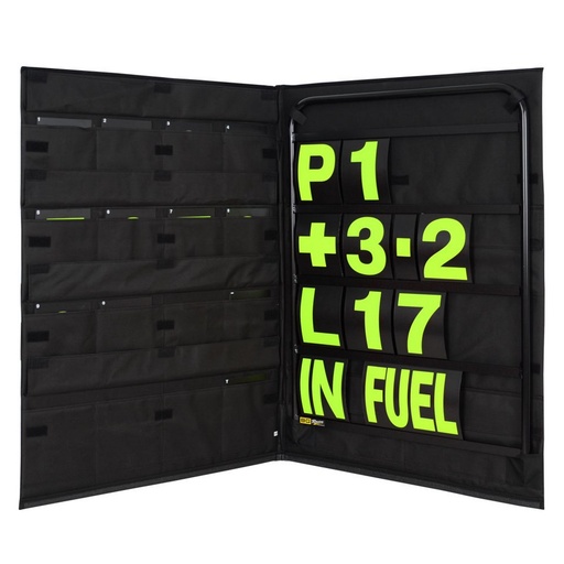 [BGR260BLA-Y] STANDARD BLACK PIT BOARD KIT- YELLOW NUMBERS & BAG