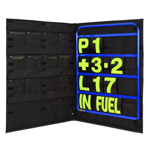 [BGR260BLU-Y] STANDARD BLUE PIT BOARD KIT- YELLOW NUMBERS & BAG