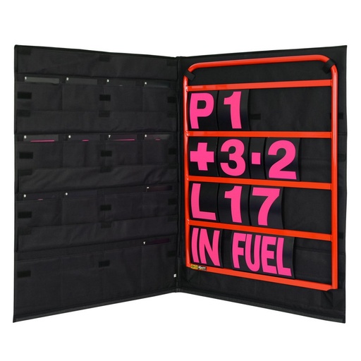 [BGR260RED-P] Standard Red Pit Board Kit- Pink Numbers & Bag