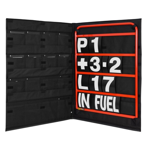 [BGR260RED-W] STANDARD RED PIT BOARD KIT- WHITE NUMBERS & BAG