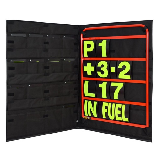 [BGR260RED-Y] STANDARD RED PIT BOARD KIT- YELLOW NUMBERS & BAG